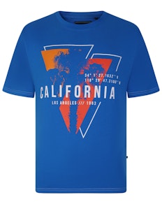 KAM California Print T-Shirt Blue